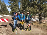Start of Highline Trail ski from Hwy 44 to Mirror Lake Highway