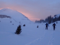 Sunrise and the strong winds of the approaching storm as we bailed out to Henry's Fork