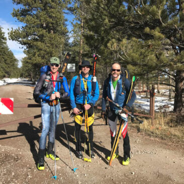 Skiing the Highline Trail